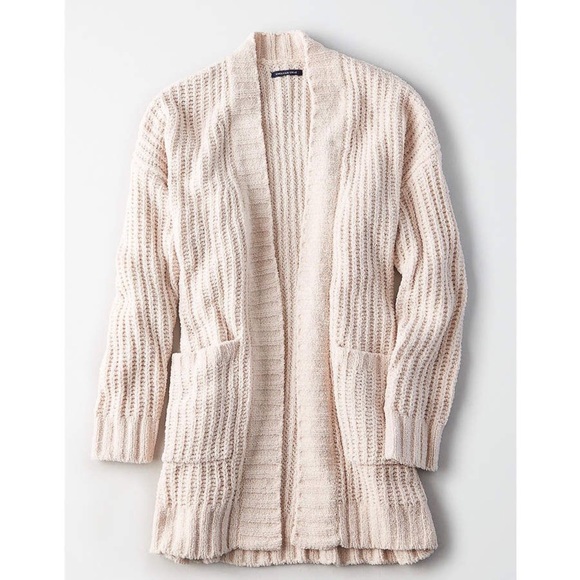 American Eagle Outfitters Sweaters Aeo Ribbed Boyfriend Cardigan